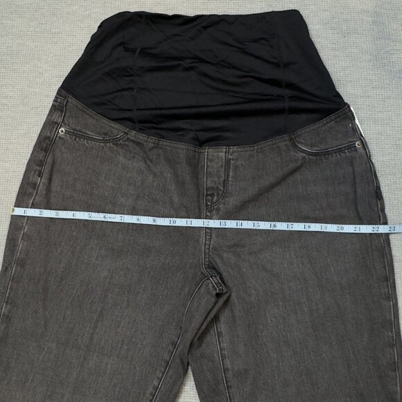 Isabel Maternity Boyfriend Black Jeans Ingrid Isabel Power Stretch Size 10 NWT - Picture 10 of 16